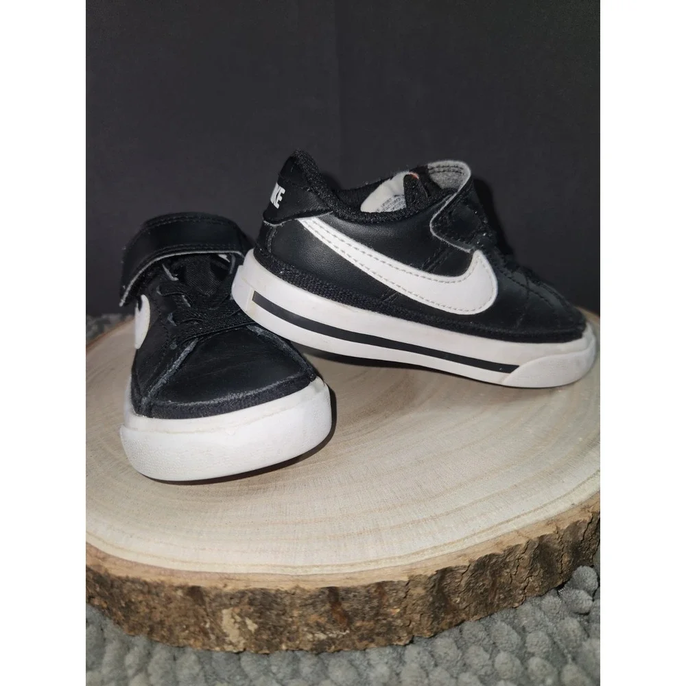 Nike Kids DA5382‎ 002 Court Legacy Black Slip On Low Top Sneaker Size 6C